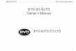 BYD G3 AUTO Owner’s Manual - moto hobby · BYD G3 AUTO Owner’s Manual I BYD G3 AUTO Owner’s Manual BYD AUTO CO.LTD. ... Ltd. reserves the right for revising technical characteristics