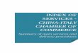 CHINA-ITALY CHAMBER OF .The China-Italy Chamber of Commerce ... - incoming-outgoing missions’ organization: