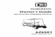Front cover for Cushman Manual - Amazon S3 · The use of non-Original Equipment Manufacturer (OEM) approved parts may void the war-ranty. Failure to properly maintain batteries may