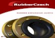 RUBBER EXPANSION JOINTS - Rubber czech · Rubber Expansion Joints 3 ... cooperation based on an open and friendly attitude, confidence and ... pair of pins through hinge plates attached