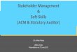 Stakeholder Management Soft-Skills (ACM & Statutory … · Stakeholder Management & Soft-Skills (ACM & Statutory Auditor) C.A . Milan Mody WIRC of ICAI ... Case study : How Cadbury