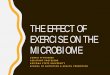 The Effect of Exercise on the Microbiome · the effect of exercise on the microbiome corrie m whisner assistant professor . arizona state university . school of nutrition & health