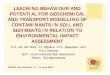 LEACHING BEHAVIOUR AND POTENTIAL FOR … · leaching behaviour and potential for geochemical and transport modelling of contaminants in soil and sediments in relation to environmental