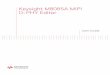 Keysight M8085A MIPI D-PHY Editor User Guide - … · 2 Keysight M8085A MIPI D-PHY Editor User Guide. Keysight M8085A MIPI D-PHY Editor User Guide 3 Contents 1 Introduction ... Sequence