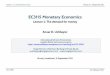 EC3115MonetaryEconomics - WordPress.com · EC3115MonetaryEconomics ... 2.costoftransfers–transaction/brokerage costs associatedwiththe ... Baumol-Tobintransactions demand model