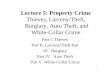 Thieves, Larceny/Theft, Burglary, Auto Theft, and … 5 FALL 05.pdf · Thieves, Larceny/Theft, Burglary, Auto Theft, and ... but also occurs within groups of the same ethnicity or