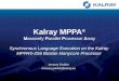 Kalray MPPA - Artemis EMC² · Synchronous Language Execution on the Kalray MPPA®-256 Bostan Manycore Processor ... Rich operating system ... used to certify the flight control system
