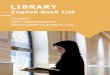 English Book List - alfarooqcentre.com · The Status of the Messenger and Al-Allaama Rabee’Ibn Sunnah Publishing . ... Biography Imam Ibn Majah. Salahud ... Thulaathiyyaat Ahmed