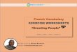 French Vocabulary EXERCISE WORKSHEETS Greeting People · French Vocabulary EXERCISE WORKSHEETS “Greeting People ... French Vocabulary EXERCISE WORKSHEETS “Greeting People 