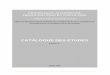 CATALOGUE DES ETUDES - mree.gov.dzmree.gov.dz/wp-content/uploads/2016/10/CATALOGUE-ETUDES-3.pdf · Bassin Versant de l'Oued Chéllif:Evolution de la Salinité des Eaux: A)Note préliminaire