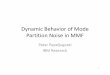 Dynamic Behavior of Mode Partition Noise in MMF - … · Motivation and Issues • Inconsistent treatment of mode partition noise (MPN) and relative intensity noise (RIN) in spreadsheet