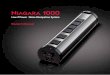 iagara 1000 - audioquest.com€¦ · 1 Niagara 1000 Features ¡ Ground Noise-Dissipation System: AQs pa’ tented technology vastly reduces ground-borne noise without compromising