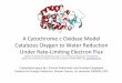 A Cytochrome c Oxidase Model Catalyzes Oxygen to … · A Cytochrome c Oxidase Model Catalyzes Oxygen to Water Reduction Under Rate-Limiting Electron Flux ... rate is tuned by varying