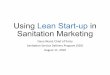 Using Lean Start-up in Sanitation Marketing · The Business Model Canvas designed by: Strategyzer AG The makers of Business Model Generation and Strategyzer This work is licensed