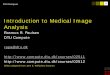 Introduction to Medical Image Analysiscourses.compute.dtu.dk/02511/Presentations/02511 - week8.pdf · DTU Compute 2 DTU Compute, Technical University of Denmark Introduction to Medical