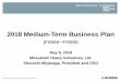 2018 Medium-Term Business Plan - mhi.com · I. Review f 2015 Mediumo -Term Business Plan 1. Key Business and Financial Results