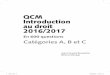 QCM Introduction au droit 2016/2017 - Livres en … · Introduction au droit 2016/2017 En 600 questions Catégories A, B et C Jean-François Bocquillon Martine Mariage ... c. concerne