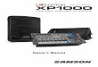 E PEDITION XP1000 - Samson Technologies€¦ · ratus. When a cart is used, use caution when moving the ... XP1000 speakers can be mounted on standard speaker stands, thanks to the