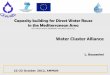 Capacity building for Direct Water Reuse in the …eu-jordannet.eu/presentations_FC_2012/water_cluster_alliance-amman.… · TEMP Textile Excellence in EU-MED Partners CETTEX, API