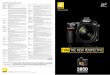 Nikon Digital SLR Camera D850 Specifications · NIKON CORPORATION Shinagawa Intercity Tower C, ... (Capture NX-D software required) Image size (pixels) • FX (36×24) image ... 4.1