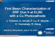 First Beam Characterization of SRF Gun II with a …accelconf.web.cern.ch/AccelConf/ERL2015/talks/tuidlh1038...Jochen Teichert y j.teichert@hzdr.de y y HZDR Mitglied der Helmholtz-Gemeinschaft