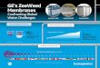 GE’s ZeeWeed Membranes · GE’s ZeeWeed Membranes The Growing Global Water Gap ZeeWeed 1500 ZeeWeed 1000 ZeeWeed 500 The global water gap is growing. New sources of supply are
