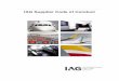 IAG Supplier Code of Conduct v1.2 June US/IAG... · The IAG Supplier Code of Conduct is available in