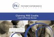 Claiming PXE Credits - Patient Experience Institute · Step 3 – Start Credit Claiming Process 4 Once logged in, users will see their main landing page and the menu options. To review