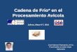 Cadena de Frio* en el Procesamiento Avicola - …usapeec.org.mx/publicaciones/presentaciones/pdf/cadena_de_frio_e... · Métodos de Conservación de la Carne Frio Refrigeración,