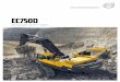 Volvo Brochure Crawler Excavator EC750D English EC750D brochure.pdf · Volvo D16 engine. 6 Get the job done faster with ease because of the EC750D’s constant high system pressure,