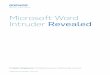 Microsoft Word Intruder Revealed - Sophos SophosLabs technical paper - August 2015 2 Microsoft Word Intruder Revealed Introduction Virus creation kits are not new: the first ones (VCL,