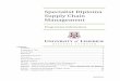 Specialist Diploma Supply Chain Management - ul.ie Diploma... · Jacobs RB, Chase WR, and Aquilano NJ. (2009) Operations and Supply Management. 12th ed. Heizer J. and Render B. (2011)