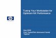 Tuning Your Workstation for Optimum NX Performance€¦ · 4/30/2006 HP presentation template user tutorial page 4 Performance Tuning Framework. 4/30/2006 HP presentation template