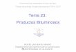 Tema 23: Productos Bituminosos - RUA: Principal 23.- Productos... · ROCÍO LAPUENTE ARAGÓ Departamento de Ingeniería de la Construcción Dispersiones Coloidales La química coloidal