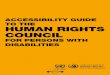 ACCESSIBILITY GUIDE TO THE HUMAN RIGHTS …httpAssets... · 1 ACCESSIBILITY GUIDE TO THE HUMAN RIGHTS COUNCIL FOR PERSONS WITH DISABILITIES. 2. 3 Contents Foreword 5 Introduction6