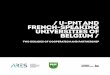 U-PNT and French-speaking universities of Belgium · u-pnt and french-speaking universities of belgium: two decades of cooperation and partnership / ARES - ACADÉMIE DE RECHERCHE