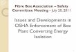 Issues and Developments in OSHA Enforcement of … Report/FBA Meeting - July 20 2011... · Issues and Developments in OSHA Enforcement of Box Plant Converting Energy Isolation : 1