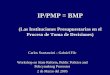 IP/PMP = BMP - cepal.org · Proceso de Toma de Decisiones) Carlos Scartascini – Gabriel Filc Workshop on State Reform, Public Policies and Policymaking Processes 2 de Marzo del