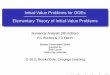 Initial-Value Problems for ODEs [0.125in]2.875in0.02in …homen.vsb.cz/~lud0016/NM/Lecture_Notes_11-Initial_Value_Problem O… · Initial-Value Problems for ODEs Elementary Theory