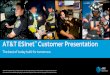 AT&T ESInet Customer Presentation · AT&T, Globe logo, Mobilizing Your World and DIRECTV are registered tra demarks and service marks of AT&T Intellectual Property and/or AT&T affiliated