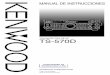 MANUAL DE INSTRUCCIONES · 2018-02-03 · innovación de los transceptores de HF KENWOOD. ... GANANCIA DE RADIOFRECUENCIA (RF) ..... 13 ... HERRAMIENTAS DE PROCESO DE SEÑAL DIGITAL