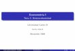 Econometria I - Departamento de Economíajcaceres/cl_notes_2_2008_Student.pdf · Inferencia robusta a la heteroscedasticidad tras ... demostró como hacer esto usando los ... donde