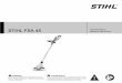 STIHL FSA 45 Owners Instruction Manual · Manual de instrucciones WARNING Read Instruction Manual thoroughly before use and follow all safety precautions – improper use can cause