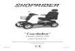 Shoprider Cordoba UM - Cloud Object Storage · ‘Cordoba’ Model: 889XLSBN USER MANUAL Please ensure that this manual is read and understood before ... Tiller angle 5 Seat slide