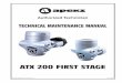TECHNICAL MAINTENANCE MANUAL - … 1st stage.pdf · correct service and repair of the Apeks ATX 200 first-stage regulator. It is not intended to be used as an instructional manual