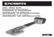 GEL PRO 505 - Roberts Consolidated · GEL PRO 505 Professional Knee Kicker OWNER’S MANUAL Tendeur à genou superieur ... to 1/2 in. below the head casting. Use the proper pin length