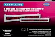 Uticor Visualisation products - Ferret · Uticor Visualisation products ... Modbus+, CCLink, DH 485, Modbus TCP/IP, SRTP ... a 2 line 20 character tri-color sign has 1920 Red and