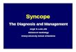 20 Leon - Syncope · Insertable loop recorder ... Holter go to A Branch 3 No suspected heart disease Tilt test, psych Stop workup ... 20_Leon - Syncope Author: scar23
