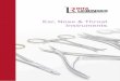 Ear, Nose & Throat Instruments - RITA LEIBINGER Medicalleibinger- .Table of Contents ENT Instruments