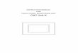 INSTRUCTION MANUAL FOR TOUCH PANEL MONITORING UNIT CMT-240-K · This manual contains instructions for the mounting, functions, operations and notes for the operation of CMT-240-K